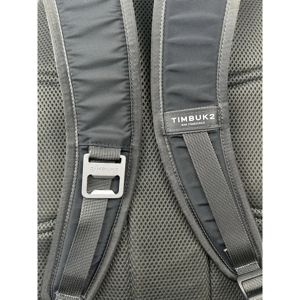 Timbuk2 Parkside Laptop Backpack Black Travel‎ Pocket Tablet Work School *LOGO*